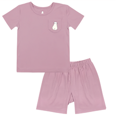 baa baa sheepz 抱抱羊 短袖糖果套裝 12-18 個月 95% 嫘縈 (竹纖維) + 5% 彈性纖維, 12~18個月, 薰衣草紫