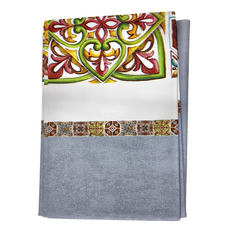 桌旗花磚桌巾, 160 x 120cm, 歐式文藝風 多色, 1個