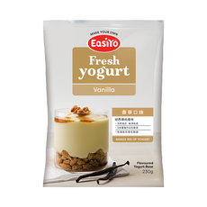 EasiYo 優格粉 香草口味, 紐西蘭原裝進口, 天然成分, 純淨乳源, 3步驟製作, 每包含百億乳酸菌, 230g, 1包