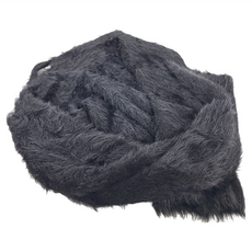 FB6791 美肩海馬毛毛衣 腈綸20%+聚酯纖維80%, 肩寬55cm + 胸寬50cm + 袖長45cm + 全長45cm, 黑