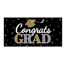 Amscan 派對城 佈置條 經典畢業, 黑色, 1個