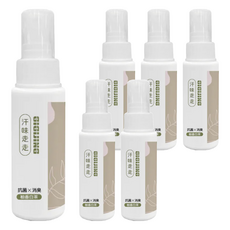 GIGIJING 淨極勁 汗味走走 衣物抗菌消臭噴霧 柚香白茶, 80ml, 6瓶