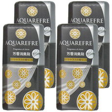 Lion Chemical 獅子化學 AQUAREFRE 廁所/室內消臭劑 除菸 柑橘香, 400ml, 4罐