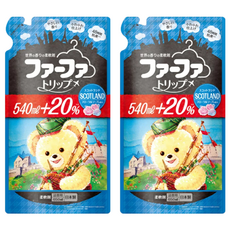 熊寶貝 蘇格蘭柔軟精補充包 650ml 日本原裝進口, 2包