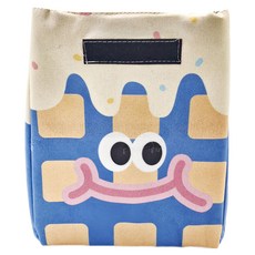 bebehome 布三角手提加厚餐袋 145g, 大眼藍色, 1個