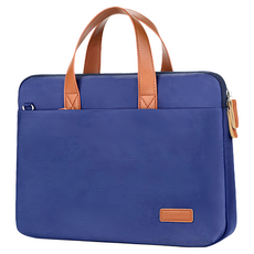 Mass 生活好物 單肩手提筆電收納包 13/13.3/14吋 防潑水大容量防摔 深藍色, 1個
