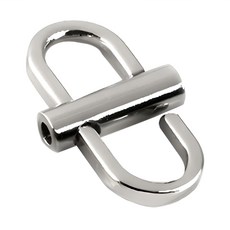 金屬調節扣 包包扣環/包包調節扣/手鍊扣/包包鏈條/包包配件/包包扣/包包調整扣/鏈條扣 100g 5個, 銀色, 2.2 x 1.2cm