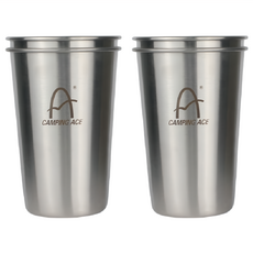 CAMPING ACE 野樂 304不鏽鋼冰涼杯 ARC-156-18 480ml, 2個, 不鏽鋼