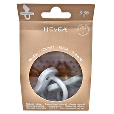 HEVEA 彩色拇指型奶嘴 2入, 100%天然乳膠，可回收環保包材, 3個月以上, 1組
