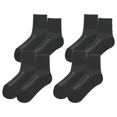 儂儂石墨烯消臭襪, 科技石墨烯纖維, 遠紅外線功能, 有效除臭, 透氣舒適, 台灣製 24-28cm, 灰色, 4雙