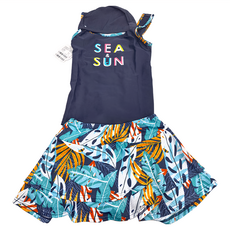 Summer love 夏之戀 loveteen kids 小女長版二件式 褲連裙