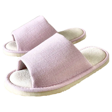 TAIWAN SLIPPER 台灣犀利趴 i Slippers 悠活系列 布質家居室內拖鞋, EVA材質鞋底 安靜輕盈, 鞋底抗滑安全升級, 柔軟布質內裡, M, 英倫純色 粉色, 1雙