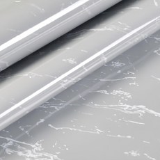 KOTI 日安生活 仿真大理石紋防水防油自黏壁紙 古堡灰, 1捲