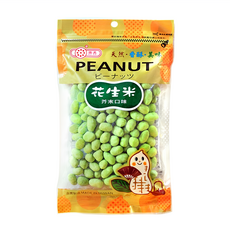 惠香食品 芥末花生米 酥脆嗆辣芥末麵衣 台灣在地零食, 160g, 1包