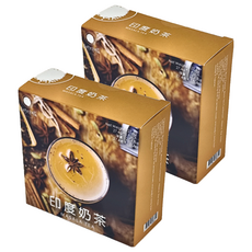 香料共和國 印度奶茶, 純天然香辛料調製, 紅玉台茶18號紅茶葉, 27.4g, 2盒, 1包