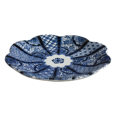 Kanesada 花形祥紋 5吋皿 日本製 陶瓷 碗盤 杯適用溫度 -30℃~100℃, XL13072-47, 1個