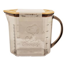 nishiki 錦化成 量杯附蓋 史努比 Snoopy, 670ML, 棕色, 1個