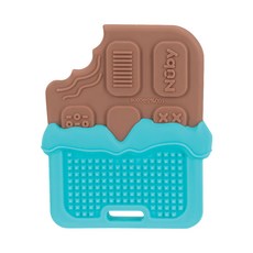 Nuby 造型矽膠固齒器, 巧克力棒, 1個, Teether only