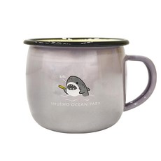 SHUEHO 樹可 海洋公園杯 鯊魚寶寶 琺瑯杯, 紫色, 1個