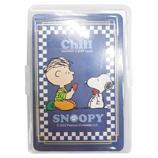 PEANUTS 史努比 好心情 撲克牌 6入, 1組, 藍色
