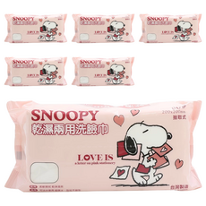 KOgi 宏瑋 台灣製造 乾濕兩用洗臉巾 80張, 愛意, 6包