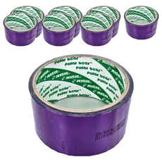 polar bear 北極熊 大彩色晶晶膠帶 RAT4818P 48mm, 紫色, 8個