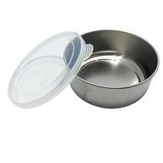 ECHO 不銹鋼淺圓型保鮮盒10cm - 冰箱收納保鮮 食材分類更清晰, 3入, 1組