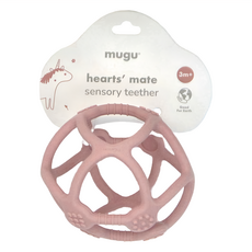mugu 沐咕寶貝 hearts' mate 感官學習固齒器, 6個月以上, MGTR3101, 1個