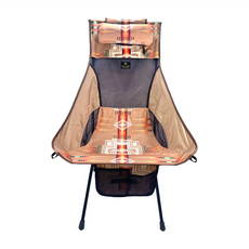 OWL CAMP 漸層圖騰高背椅, 採用600D雙層牛津布, PU抗撕裂和潑水處理, 棕色, 1個