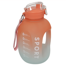 橘之屋 啞鈴運動水壺 1500mL, 橘漸層, 1.5L, 1個