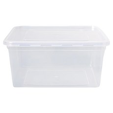 Axis 艾克思 便利輕巧食物分裝塑膠盒 糕點盒 1000ml 食用級PP材質 可冷藏冷凍保鮮 台灣製造, 5個, 透明