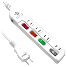 WEITIEN 威電 2孔4開4座 加大間距 延長線, 1.8m, CK-2442, 1個