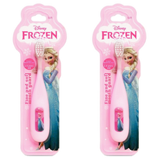 FROZEN 冰雪奇緣 兒童專用卡通造型牙刷, 1入, 2支