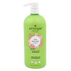 ATTITUDE 艾特優 兒童2合1洗髮沐浴露 3歲以上 西瓜+椰香, 946ml, 1瓶