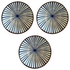 Ciao Li 僑俐餐瓷 十草3.8多用井 日本製, 白色/藍色, 3個, 多用井