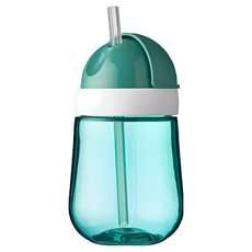 MEPAL MIO 彈跳吸管杯, 100%防漏, 食品安全認證, 森綠色, 300ml, 1個