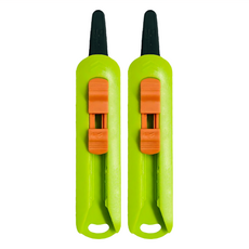 CANARY 長谷川刃物 物流君刀刃 2支, 1組, 綠色 + 橘色 + 黑色