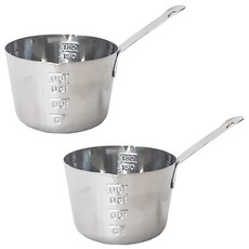 Moa 不鏽鋼量杯 2個 韓國產, 810007, 200ml