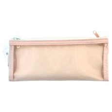 Raymay 藤井 纖巧可折疊網狀筆袋, 粉紅色, 1個