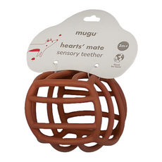 mugu 沐咕寶貝 感官學習固齒器 矽膠材質, MGTR3101 6個月以上, 咖啡色, 1個