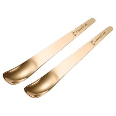 瑞典廚房 304不鏽鋼加厚甜點匙/料理匙 17.2cm, 華麗金, 2支