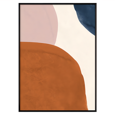 幾何圓 I 掛畫, 70 x 50cm, 黑色