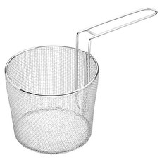 KitchenCraft 長柄炸籃/油炸籃 直徑16cm 置物區高14cm 網洞設計透氣濾油, 1個