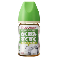 ChuChu 經典寬口徑PPSU奶瓶,0歲以上,綠色,160ml,1入
