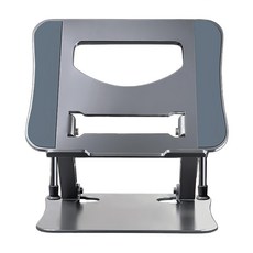 OMG 第4代碳素鋼雙軸360度旋轉筆電支架, 灰色, 1個