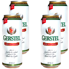 GERSTEL 拉格 啤酒風味飲 無酒精, 500ml, 4罐
