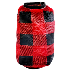 SassyDog 寵物保暖衣, 紅格風, 2件