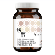 Dr. Nutri 芯漾生醫 悠醇紅麴複合膠囊, 30顆, 500mg, 1瓶