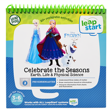 LeapFrog 跳跳蛙 Level2 迪士尼 3D 冰雪奇緣 學習書籍, 20+可重複使用的活動