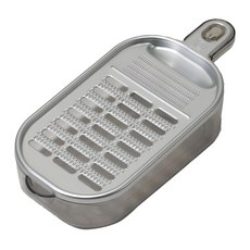 PEARL LIFE 珍珠金屬 鋁製簡易刨絲器 附盤, 銀色, 1個